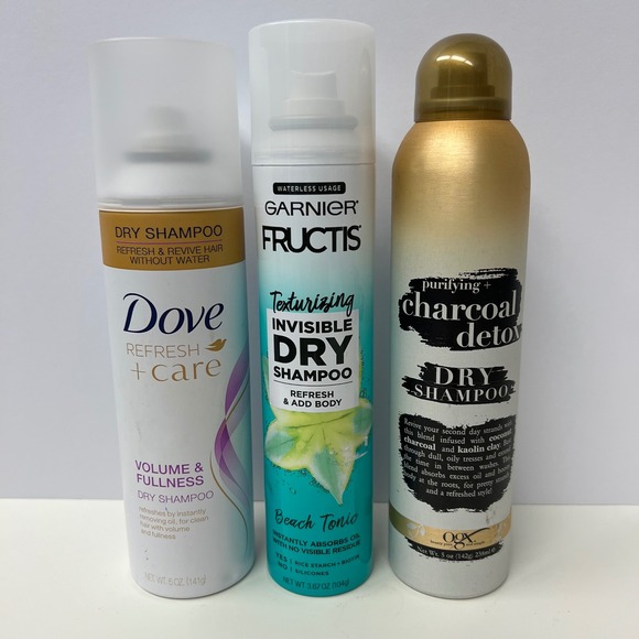 Dove Garnier OGX Dry Shampoo Bundle Volume Fullness Charcoal Detox New - Picture 1 of 5